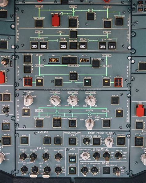 A320 -Overhead Panel- Hydraulic Panel | Download Scientific Diagram