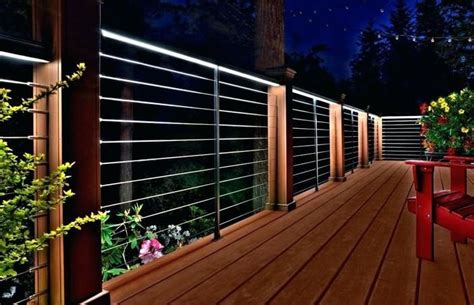 azek deck lighting - Google Search | Railings outdoor, Balcony railing design, Outdoor deck lighting