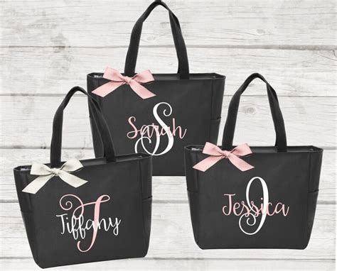 Personalized Bridal Tote Bag Bridesmaid Tote Bag Maid of - Etsy