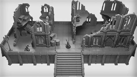 Massive Imperial City Fight Terrain Perfect For 40k & Kill Team