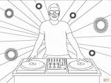 Dj Blend Coloring Pages sketch template