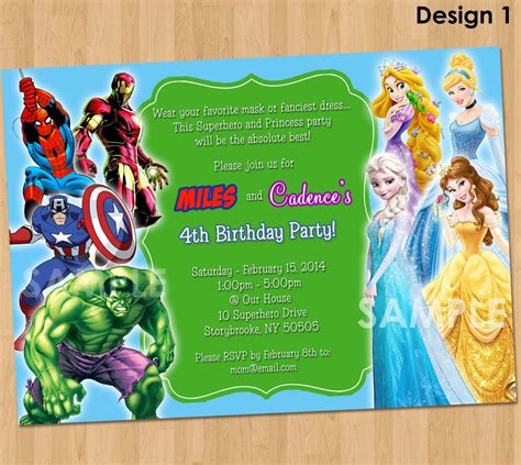 Double Kids Birthday Party Invitations – Bagvania FREE Printable ...