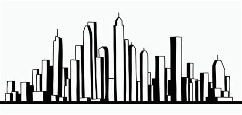 Cityscape Outline Vector Art, Icons, and Graphics for Free Download