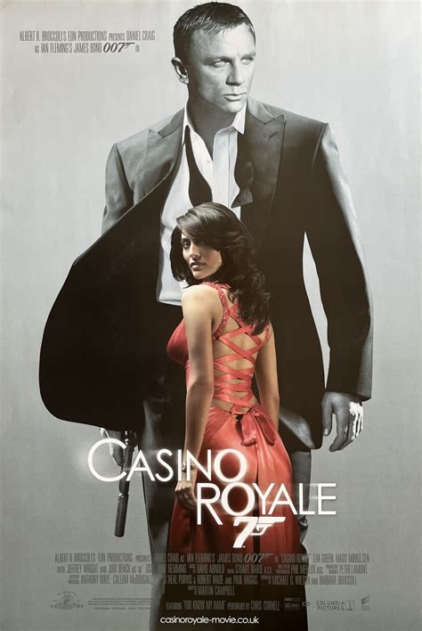 Original Casino Royale Movie Poster - James Bond - 007 - Daniel Craig