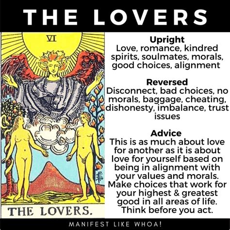 The Lovers Tarot Card Meanings & Symbolism – Manifest Like Whoa!