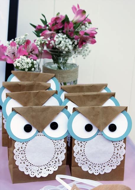 fort & field: owl favor bags