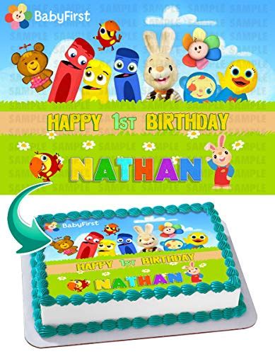 Cakecery BabyFirst TV Edible Cake Image Topper Personalized Birthday ...