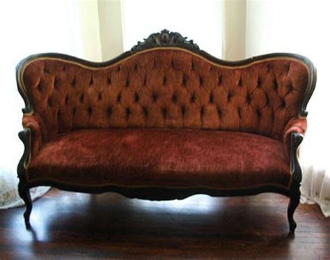 Burnt Orange Couch | Victorian sofa, Victorian furniture, Victorian couch