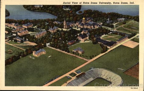 Aerial View of Notre Dame University Indiana