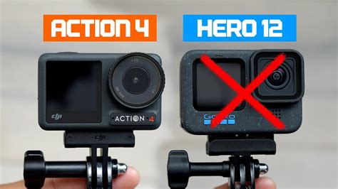 IS IT OVER? DJI Osmo Action 4 vs GoPro Hero 12 Ultimate Comparison ...