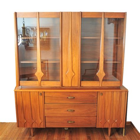 Mid Century Modern Teak Wood China Cabinet : EBTH