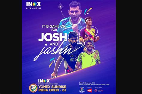 INOX partners with Yonex Sunrise India Open 2023 as Official ...