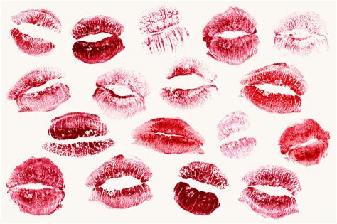 Realistic Lipstick Kisses | Lipstick kiss, Lipstick mark, Red aesthetic