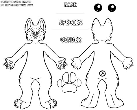 9 Fursona Reference Sheet Template - Perfect Template Ideas