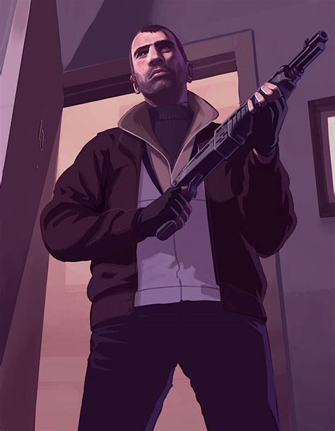 Niko Bellic & Shotgun - Characters & Art - Grand Theft Auto IV / GTA4