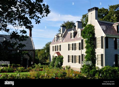 Historic home of President John Quincy Adams in Quincy, Massachusetts USA Stock Photo - Alamy