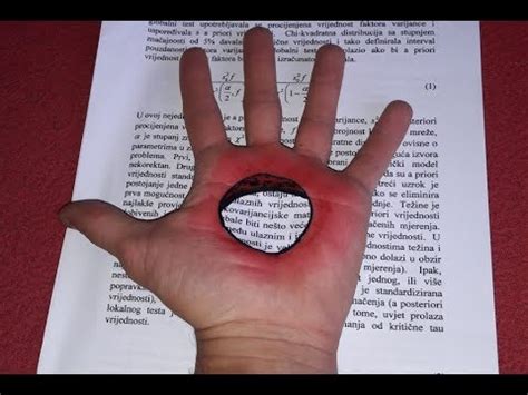 Hole in the Hand - Optical Illusion - How to make ? - YouTube