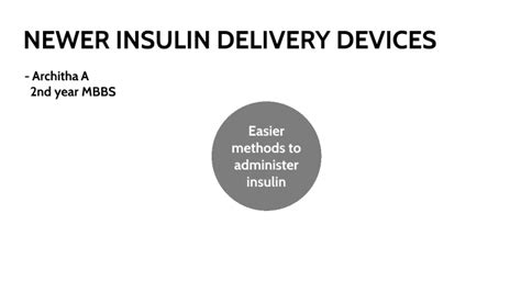 Newer Insulin Delivery Devices by Architha A on Prezi