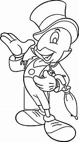 Pinocchio Jiminy Cricket 2 Coloring Page  Wecoloringpagecom sketch template