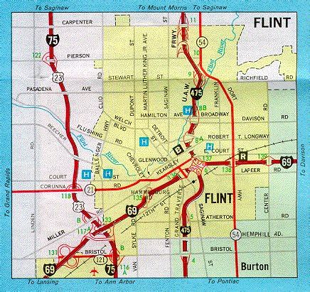 MAP of FLINT, Michigan - MultiMag Inc.