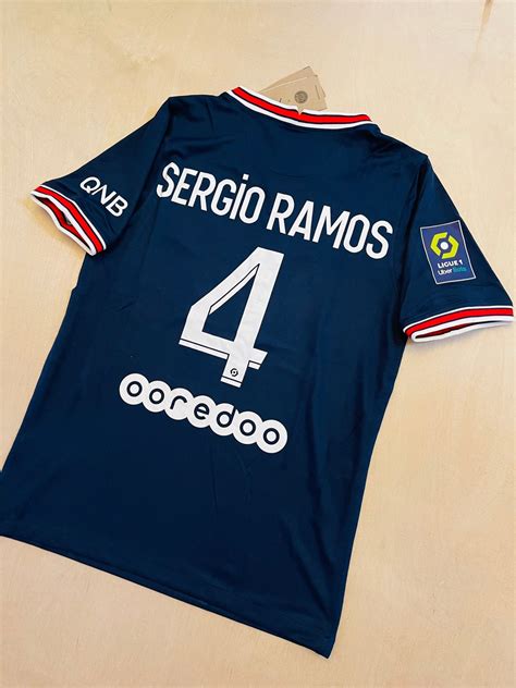 Sergio Ramos 4 PSG home soccer jersey 21/22 | Etsy