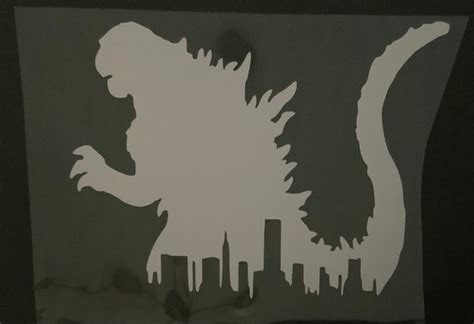 Godzilla car Decal - Etsy UK