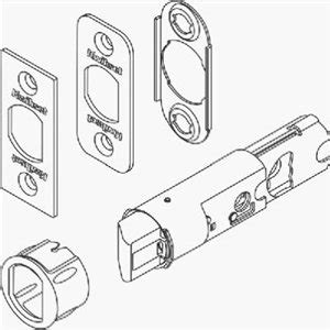 Kwikset 19843-3 6-Way Adjustable Replacement Plain Latch - Polished ...