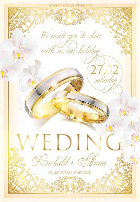 wedding-celebration-invitation-free-psd-flyer-template - Indiater