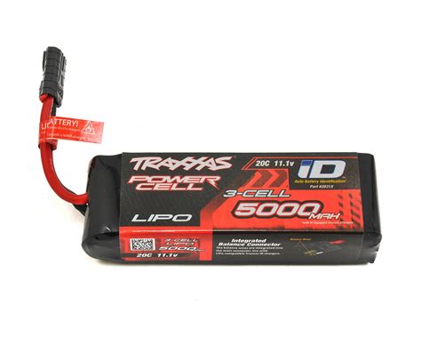 Traxxas 3S "Power Cell" 20C LiPo Battery w/iD Traxxas Connector (11.1V/5000mAh) [TRA2831X ...