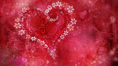 HD wallpaper: valentine's day, love, heart, figure, red, romantic ...