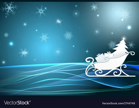 Santa sleigh Royalty Free Vector Image - VectorStock