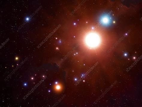 Binary star system - Stock Image - R620/0278 - Science Photo Library