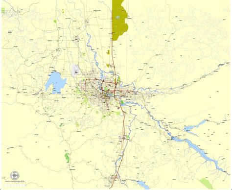 Eugene + Springfield Oregon PDF Map, US, exact vector street City Plan Layered map, V.09. fully ...