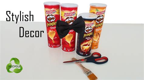 DIY PRINGLES / RECYCLING FROM PRINGLES BOX - YouTube