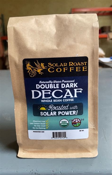 Solar Roast Coffee Double Dark Decaf - Dark Roast