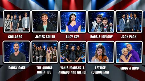 Top ten! The Finalists gallery | Britain got talent, Top ten, Saturday live