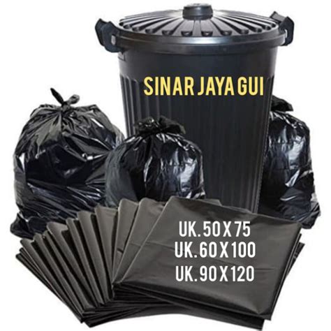 Jual Kantong plastik sampah / Trash bag / kantong sampah besar UK. 90 X ...