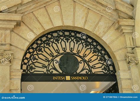 Intesa San Paolo Financial and Banking Company Ancient Sign on ...