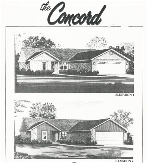 Huber Home Floor Plans: The Concord | The Brick Ranch