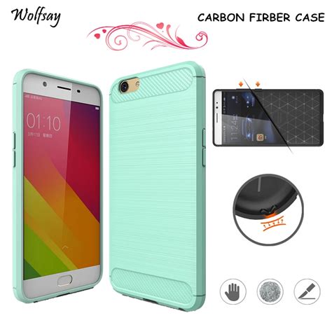 Aliexpress.com : Buy Wolfsay Phone Cover Oppo A57 Case Carbon Fiber Rubber Silicon Phone Case ...