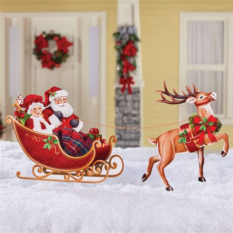 Santa Sleigh Yard Decoration #BuildingDesign #HomeDesign #Architecture & Home Design # ...