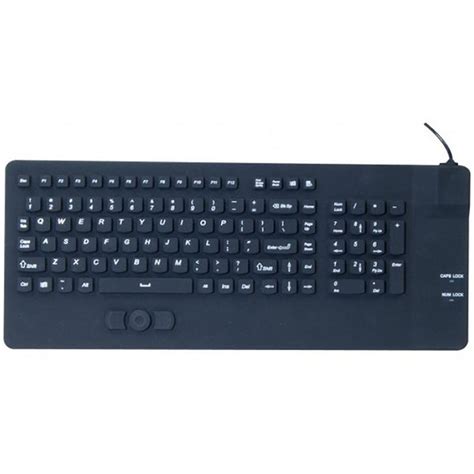 Clavier USB en silicone rigide étanche avec dispositif de pointage intégré (AZERTY Français ...