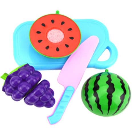 Kids Baby Toys Fun Preschool Children Plastic Cutting Vegetables Fruits ...