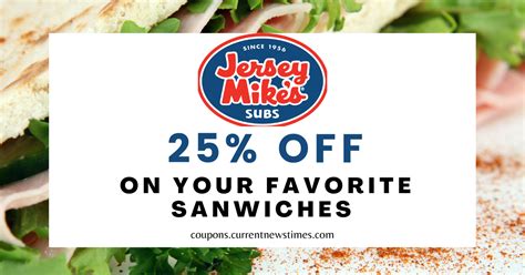 25% Off | Top 10 Jersey Mikes Coupons, Promo Codes | Nov 2021