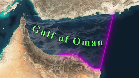 Gulf of Oman Map 30813689 Stock Video at Vecteezy