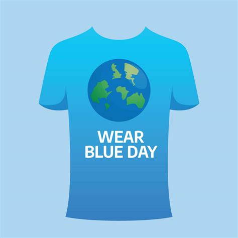 vector graphic of Wear Blue Day good for Wear Blue Day celebration. flat design. flyer design ...