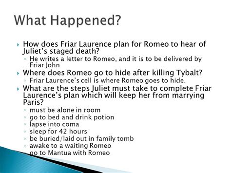 Friar Lawrence Plan