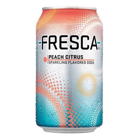 Fresca Peach Citrus Sparkling Flavored Soda 12 oz Cans - Pack of 24 - Walmart.com