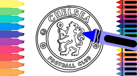 How to Draw Chelsea F.C. Badge - Drawing the Chelsea Logo - Coloring Pages for kids - YouTube