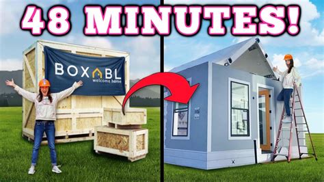 I Built a HOME In 48 Minutes! - YouTube